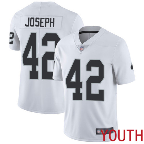 Oakland Raiders Limited White Youth Karl Joseph Road Jersey NFL Football #42 Vapor Untouchable Jersey->oakland raiders->NFL Jersey